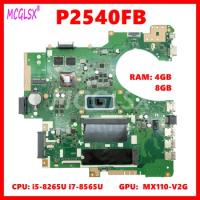 P2540FB Notebook Mainboard For ASUS P2540FB P2540F Laptop Motherboard with i5 i7-8th Gen CPU MX110-V2G GPU 4GB/8GB-RAM