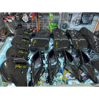 ✪เฟียสคาร์บอนจีออโน่ Fiat hyper carbon อะไหล่เดิมหุ้มคาร์บอนแท้ Cabon ชุดแต่งGiorno ลาย2 ชิ้นงานสวย