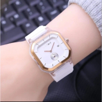 Jam Tangan Wanita Kotak Tanggal Aktif Crono Hiasan HP-60 Analog