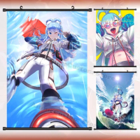 Game Anime Hololive VTube Kobo Kanaeru Cosplay HD Wall Scroll Roll Painting Poster Hanging Picture Poster Home Decor Art Gift