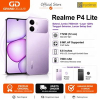 Realme P4 Lite Resmi | 120Hz Eye Comfort Display, 7000mAh, Android 16 Garansi Resmi 4/64GB Titan gre
