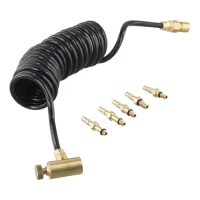 Powerful Green Gas Adapter Tube Set for Airsoft Gear Comes with 5 Brass Connectors for Quick and Efficient Gameplay