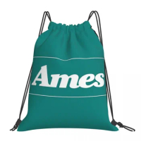 Ames Vintage Department Store Backpacks Portable Drawstring Bags Drawstring Bundle Pocket Shoes Bag Book Bags For Travel School