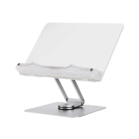 Book Stand, Book Holder, Reading Stand Adjustable Laptop Bracket Reading Pad