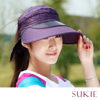 【Sukie】防曬帽 遮陽帽/超大帽檐抗UV可摺疊空頂遮陽帽 防曬戶外帽(10色任選)