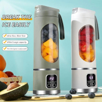 (COD) [HOT] Wireless Compact Juicer: 12 New Blades for Ice & Hard Stuff, Digital Display, Adjustable