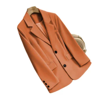 Women Formal Blazer office Lady Tops Female Solid Split Suit Long Sleeve Single Breasted Work Wear Jacket Coat for Autumn Winter