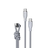 สายชาร์จ รุ่น RUGG USB-C TO USB-C [1M/3.3FT/USB2.0/3A-60W] สีเทา