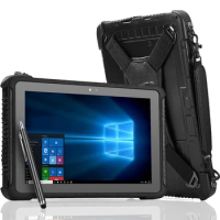 10.1 inch Windows 10 Rugged Tablet 4G LTE GPS 128G Water-Proof 700nit Sunlight Readable Work Tablet 10000mAh Battery