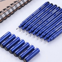 【U Crystal】 Pen lukisan mikron jarum 005 01 02 03 04 05 06 08 1.0 — pen penanda seni