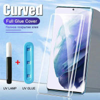 กระจกนิรภัย UV, สำหรับ Samsung s24, Note 10, 20, 9, S20 FE, S21, S10 5G, ฟิล์มกระจก, Galaxy S22, S23