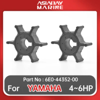 6E0-44352-00 Water Pump Impeller For Yamaha Outboard Engine 4hp 5hp 6hp Boat Parts 2/4 Stroke 6E0-44352-00-00 For Hidea 4hp 5hp