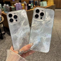 Water Ripple Glacier Case for Apple 16, iPhone 17 Pro Max, Niche Style 15/14, Premium Feel 13, Shock
