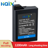 HQIX for Sony PSP-2000 2001 2002 2003 2004 2005 2006 2007 2008 3000 3001 3002 3003 3004 Game Console PSP-S110 Charger Battery