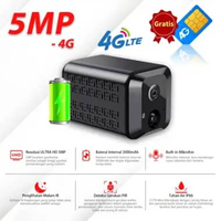 XIHANCAM 5MP CCTV Mini Sim Card 4G Kamera Kecil Baterai CCTV Mini Tersembunyi Tanpa Kabel Konek HP 4