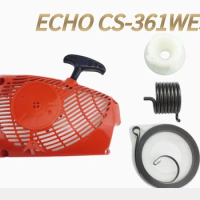 Manual Puller Starter Recoil Torsion Spring Rewind Plastic Pawl Wheel ECHO CS 361WES Handle Chain Saw