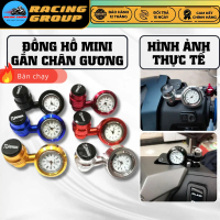 Đồng Hồ Mini Gắn Chân Gương Xe Máy, Đồng Hồ Mini Gắn Chân Kính Xe Máy Nhiều Màu, Dễ Dàng Lắp Đặt