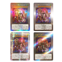 Diy Yu-Gi-Oh! Baronne De Fleur Anime Characters Bronzing Rare Collection Flash Card Cartoon Board Game Toys Boy's Birthday Gift