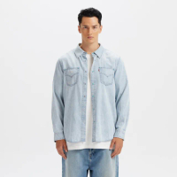 【LEVIS】Workwear 工裝系列 男款 長袖襯衫 牛津領 牛仔襯衫 上衣 人氣新品 003KW-0002