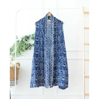 OUTER BATIK OUTER TANPA LENGAN ATASAN BATIK WANITA OUTER LENGAN BUNTUNG BATIK MODERN WANITA SLEEVELE