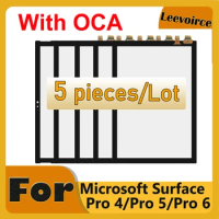 5PCS With OCA Pro4 Pro5 Pro6 Touch For Microsoft Surface Pro 4 Pro 5 Pro 6 1724 1796 1807 Touch Screen Front Glass Replacement