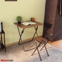 折疊桌/折疊椅 超值折疊桌椅組(2色) 【RICHOME】DE227