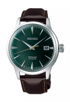 Seiko Seiko Presage Cocktail Time ‘Mockingbird’ Emerald Green Dial Leather Band Automatic Watch SRPD37J1