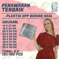 PLASTIK OPP SEAL ONLINE SHOP - PACKING BAJU 20x30 25x35 28x35 30x37