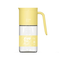 Zuutii 附手柄自動開合蓋玻璃油壺 - 淡黃色 (550ml) 