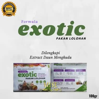Formula Exotic 100 Gram Pakan Anakan Burung Piyik Piyek Bayi Burung Love Bird Parkit Falk Formula Ex