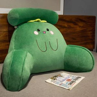 夏季冰絲乳膠床頭靠墊 加高三角靠背墊 床上護腰枕 可拆洗軟包大靠背 宿舍臥室閱讀靠枕 涼感透氣不悶汗 高回彈乳膠內膽 床頭板替代神器