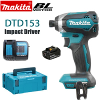 Makita DTD153 Impact Drill 18V LXT Lithium-Ion Cordless Drill, Brushless Motor, ¼” Hex Impact Driver,DTD153Z with Battery ,170Nm