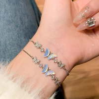 COD Gelang Titanium Wanita Anti Karat Kupu Korea Bracelets  Aksesoris Anti Luntur Serut Perhiasan Ge