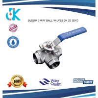 COD SUS304 3 Way Ball Valve Stailess steel (3 Way Ball Valve) DN 20 3/4