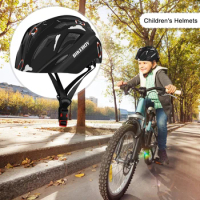 Kids Safety Helmet Adjustable Bicycle Helmet with Taillights Scooter Helmet Lightweight for Skateboard Balance Bike