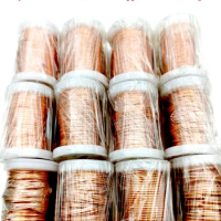 0.1mm 0.2mm 0.4mm 0.5mm 1mm 1.3mm copper wire Magnet Wire Enameled Copper Winding wire Coil Copper Wire Winding wire Weight 100g