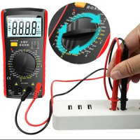 DC AC Voltmeter 1999 Counts Ohm Volt Amp Meter Auto-Ranging AC/DC Capacitance Meter for Comprehensive Electrical Testing