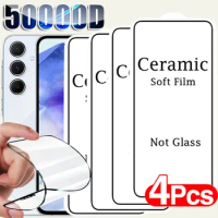 4PCS Ceramic Film For Samsung Galaxy A55 5G A35 A34 A54 A14 A15 A25 A53 A33 A52 A32 A51 A71 A12 A13 Screen Protector Not Glass
