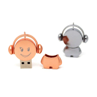 Chuyên Gia Âm Nhạc Ổ Đĩa Flash USB Kim Loại Hoạt Hình Sáng Tạo Cho Học Sinh Triển Lãm Quà Tặng Quảng