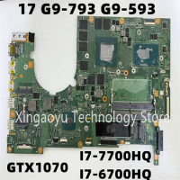 MU5DC/CH7DC For Acer Predator 17 G9-793 G9-593 Laptop Motherboard With CPU I7-7700HQ i7-6700HQ GPU GTX1070 100% Tested OK