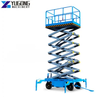 YG 6m-14m 450kg Lifting Equipment Lift Electric Scissor Lift Platform Self Propelled Mobile Scissor Lift Table Work Platform