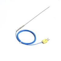WRNK-191 Type K Thermocouple Sensor Armoured Bendable Probe1.5mm/2mm x 100/200/300/500mm Temperature 0-1100 Degree