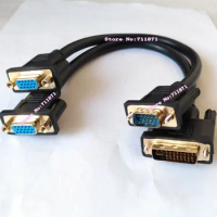 30cm DVI 24+5 Male to 15Pin VGA D-Sub Female Cable Line 15P D-Sub VGA Male to Female Line Cable DVI Male VGA Female VGA Male F