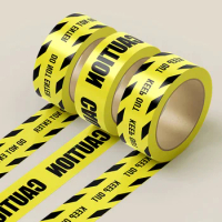 Barrier Tape Yellow Printed Packaging Scotch Tape