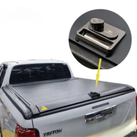 Wholesale Price Truck Hard Cover Retractable Tonneau Cover With Password Lock For Mitsubishi Triton L200 With Sport Bar