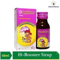 H Booster / H-Booster Sirup 50ml | Suplemen Pemelihara Daya Tahan Tubuh Anak | Vitamin Anak