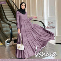 venora maxy rayon twill premium gamis polos