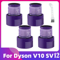 Replacement V10 Filters for Dyson V10 Cyclone Series, V10 Absolute, V10 Animal, V10 Total Clean, SV12, Replace Part No. 969082-0