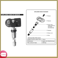 Kailey เซ็นเซอร์ MX แบบตั้งโปรแกรมได้ 4 ชิ้น สำหรับเครื่องมือ Autel TS408 TS508 ITS600 315MHZ+433Mhz