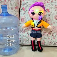 Boneka KPOP Demon Hunter Hunters Golden Huntrix Ukuran Besar LED Lampu BNEKA RUMI BESAR LED